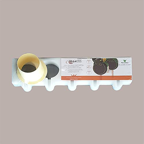 Lucgel stampo per semifreddo gelato su stecco winter ice Martellato (forma Tondo 5 pose)