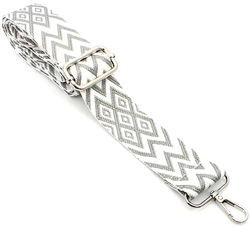 Breiter Taschengurt Schultergurt Tragegurt 4cm Breite Tasche Schulterriemen für Crossbody Bag Gurt (Grau)