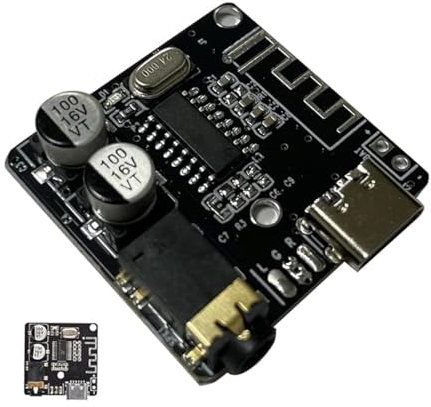 zalati Lot de 2 cartes de réception audio VHM-314 Bluetooth 5.0 MP3 sans perte, module de musique stéréo sans fil - Type-C