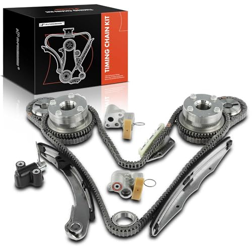 A-Premium 14PCS Engine Timing Chain Kit W/Sprocket & Tensioner & Guide Compatible with Nissan Frontier 2005-2019, Pathfinder 2005-2012, NV1500/NV2500/NV3500 2012-2019, Xterra 2005-2015 - V6 4.0L