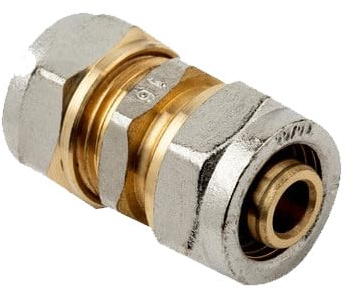 Suinga Manguito para Tubo multicapa de compresion 25 mm, sin necesidad de maquina prensadora, gris.