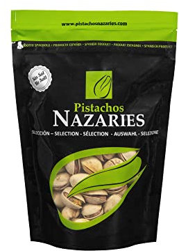 Pistachos cultivados en España, tostados SIN SAL. 8x120 gramos SIN SAL