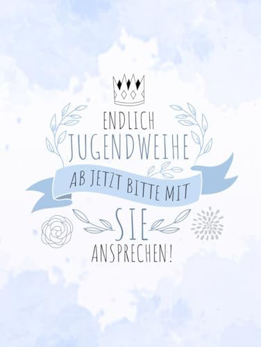 Jugendweihe Gästebuch: Erinnerungsbuch mit Fragen zum Ausfüllen - Geschenk zur Jugendweihe Album für Junge in blau - Jugendfeier Geschenkidee