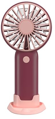 carotoe Cute Small Desk Fan USB 3 Speed Handheld For Home Offices Travel Use Elegant Cooling Travel Cute Design Fan