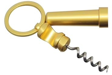 Abrelatas, Abridor de botellas con llavero 2 en 1: for cerveza y vino, miniherramienta portátil(Gold)
