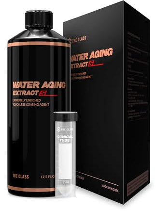 S THE CLASS Water Aging Extract S Super Easy Spray On Rinse-Off Ceramic Coating, Touchless Hydrophobic Sealant for Deep Gloss & High Gloss Solutions for Car Wheels and Glass 17.6oz