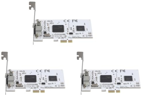 Deechate 3 x PCIE-Erweiterungskarte PCIE auf AV-Überwachung, HD 640 x 480 Auflösung, Video-Capture-Karte