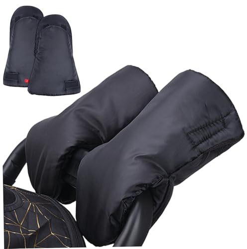 Guanti per carrozzina, 1 paio di guanti per carrozzina scaldamani in pile caldo per passeggino antivento impermeabili Scaldamani per passeggino lavabili per biciclette da, manicotto