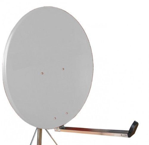Gibertini Antenne 75 x 80 cm en Aluminium Gris Clair
