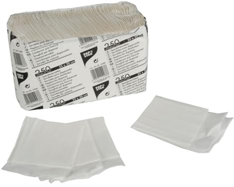 Papstar 1 cartone=32 x 250 dispenser per tovaglioli, 1-strati 25 cm x 30 cm bianco 14488
