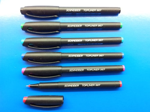 Schneider Topliner 967 Fineliner 6 St. im Etui