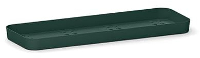 Veca | Sottofioriera Cleo Rettangolare 100 cm, Bronzo, Base per Fioriera, Plastica Resistente UV, Per Balcone e Terrazzo