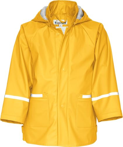 Playshoes Giacca da pioggia, Abbigliamento antipioggia antivento e impermeabile Unisex - Bambini e ragazzi, giallo, 92