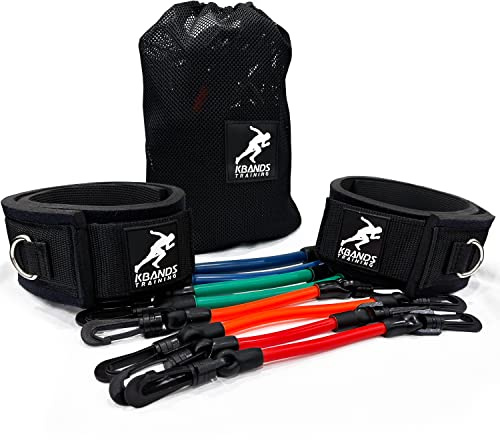 Kbands | Speed and Strength Leg Resistance Bands | Includes Speed 101 and Agility FX Digital Training Programs - Sizes for Youth, Intermediate, and Advanced Athletes