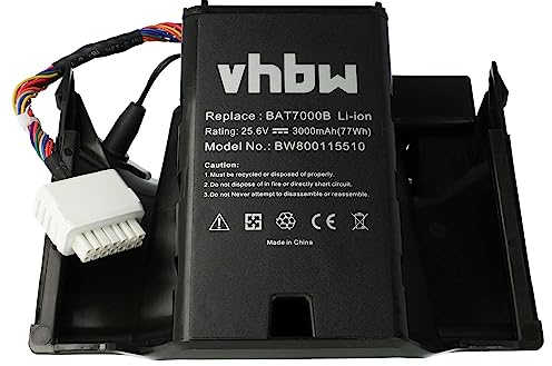 vhbw Akku Ersatz für Robomow MRK7005A für Rasenroboter Rasenmäher (3000mAh, 25,6V, Li-Ion)