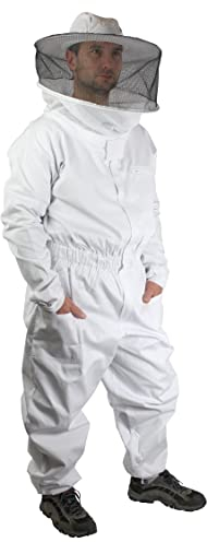 Förster-Fellnest Qualitäts Imkerschutz für Profi Imker und Einsteiger: Imkeroverall, Imkeranzug aus 100% Baumwolle in optimaler Grammatur - Praktischer Schnitt, TÜV geprüft, CE II Zertifiziert