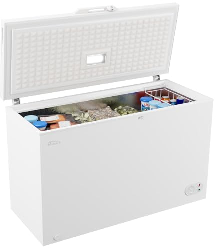 Tronitechnik® Gefriertruhe Kühltruhe BORGAR PRO mit 2in1 Gefrier- und Kühlfunktion | 290 Liter, 229kwh/Jahr, 85cm hoch, geringe Lautstärke | LED-Licht | Rollen | Kindersicherung durch Schloss | Weiß