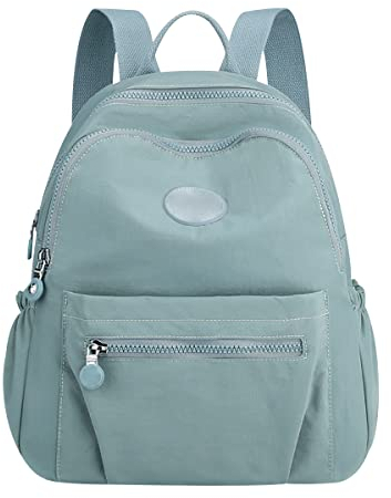 Schulrucksack Süßer Schulrucksack Schultasche Canvas Rucksack Mädchen Und Jungen Mode Bedruckte Büchertasche Studenten Teenager Lässiger Tagesrucksack Schönheit Rucksack Kindertasche Wasserblau M