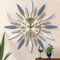 Lafocuse Reloj de Pared Grande Salon Moderno Dorado, Silencioso Metal Decorativo, Oro Reloj Mid Century Nórdico Creativo para Cocina Salon Dormitorio Comedor 56cm