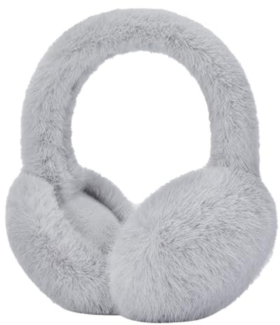 Guotobe Ohrenwärmer Damen Weiß Winter Faltbare Ohrenwärmer Outdoor Winddicht Ohrwärmer Ohrschützer Warme Weiche Earmuffs Süße Reiten Laufe Ohrenschutz Verstellbar Bequem Ear Muffs