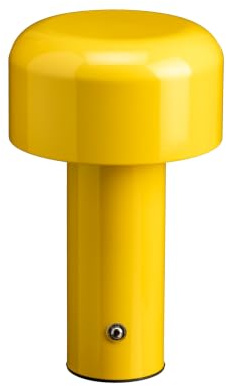 Luxus - Tischlampe Touch - Luna - Gelb - H30 x Ø16 - Terrassenlampe - Schreibtischlampe - LED - Wiederaufladbar - Dimmbar - Kabellos - Batteriebetrieben - Tischlampe für innen und außen