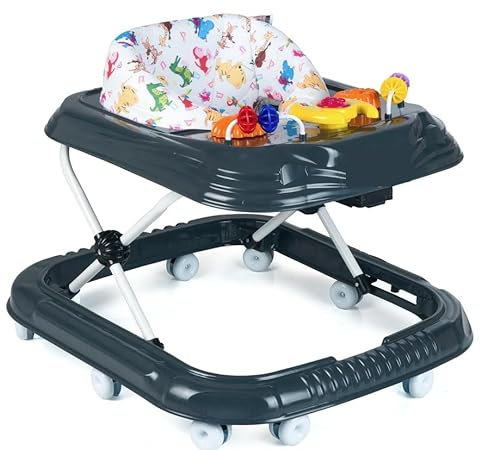 Baby Gehwagen Gehfrei Lauflernwagen Babywalker Lauflernhilfe Alpina (schwarz)