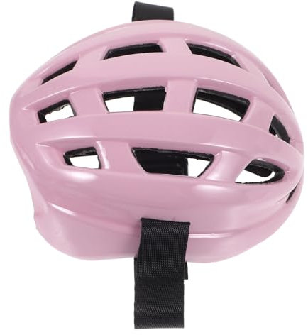 Gatuida Haustier Hut Hündchen Schutzhelm Helm für Hunde Motorradhelm Hüte für Hunde Hundemützen hundemantel Dog Raincoat hundemäntelchen Haustierhelm Welpenhelm Katzenhelm Plastik Rosa