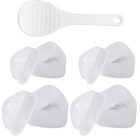 Anseom 5 Stück Onigiri sushi maker Nigiri Sushi Dreieck Form Reisbällchen Maker mit Reislöffel