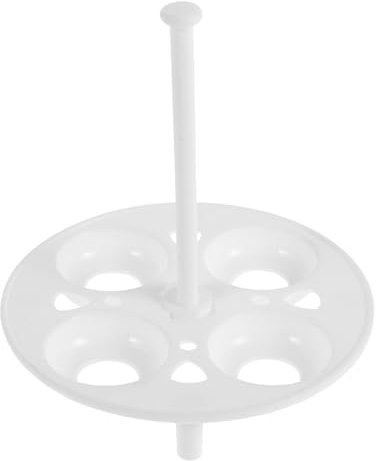 Didiseaon Rejilla para Vaporizar Huevos, Soporte de Plástico Resistente al Calor 2 Piezas para Hervir y Cocinar en Cocina