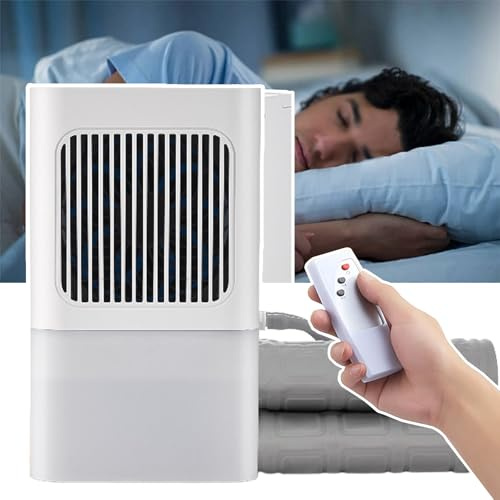 WHRAOY Cooling Mattress Pad Bed, Electric Water Cooler Mattress Topper, Single/Double (160×70/140cm), 3 Gears Adjustable,for Hot Sleeper And Night Sweat,160×70CM