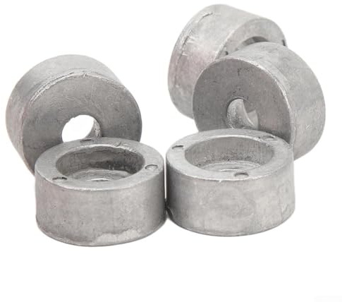 5 ánodos de zinc redondos marinos 55321-87J01 55321-87J00 para motor fueraborda de 4 tiempos 9.9-300HP, protección contra la corrosión, piezas de motor de barco