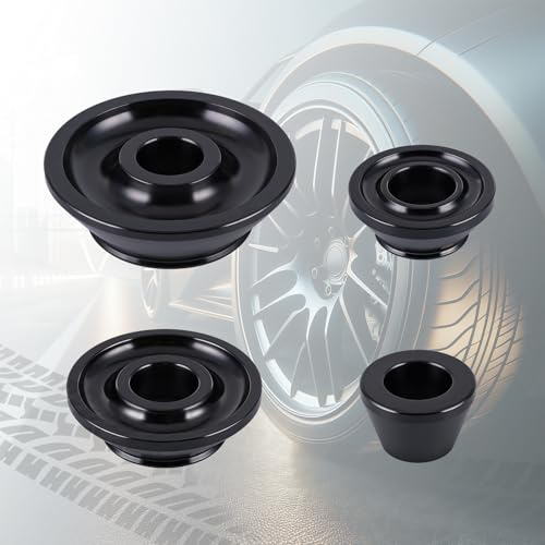 4 conos adaptadores para equilibradora de ruedas para eje de 40 mm/1,57 | Conos cónicos estándar para coche, camión, caravana y SUV, para orificios de buje de 1,6″‑5,38″