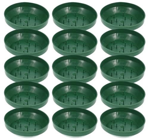 COHEALI Cuencos Redondos de Plástico para Floristería, 25 Piezas, Base Floral Reutilizable para Arreglos, Bandejas para Centro de Mesa, Ideales para Bodas, Fiestas y Decoraciones