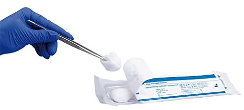 Höga-Steri-Tupf pflaume, Mulltupfer aus Verbandmull, pflaumengross, á 30 Stück, sterile gebrauchsfertige Mulltupfer