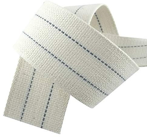 DELITE Docht 14/15''' 2 Stück, Rundbrennerdocht 65 mm breit, 190 mm lang für Petroleumlampe H1e, Loggia und andere