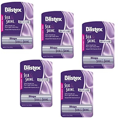 Blistex Silk & Shine Lip Moisturizer 0.13 oz Pack of 5