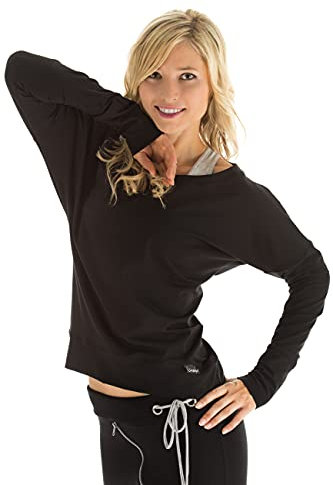 WINSHAPE Damen Freizeit Sport Dance Fitness Ws2 Longsleeve, Schwarz, L EU