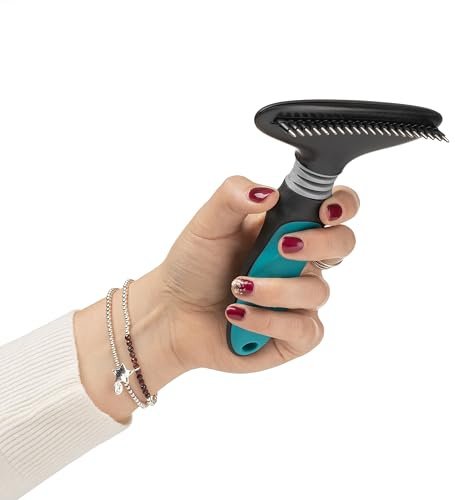 Mikki Dog, Puppy Grooming Undercoat Rake - Dematting Tool Removes Matts - for Medium Coats