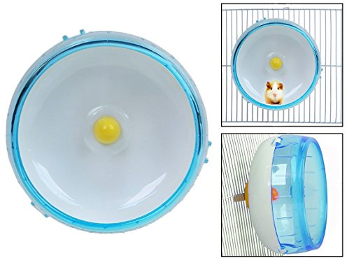 Itian Hamster Running Spinner Wheel, Plastic Pet Exercise Silent Running Spinner Wheel Toy pour Petits Animaux, Bleu