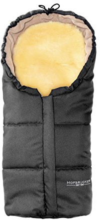 Hofbrucker Lammfell-Fußsäckchen Leni, Babyschale | Lammfell herausnehmbar, wasserabweisend & Mumienform, Made in Germany
