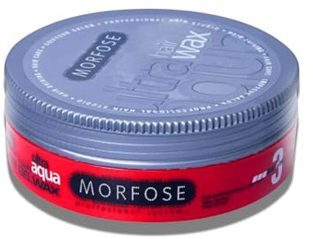 Morfose Ultra Aqua Hair Styling Wax 175 ml – Ultrastarker Halt & Glanz – Wasserbasiertes Haarwachs für Männer & Frauen