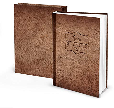 Logbuch-Verlag Kleines eigenes Rezeptbuch A5 Kochbuch zum Selberschreiben Geschenk Oma Mama Schwester Tante