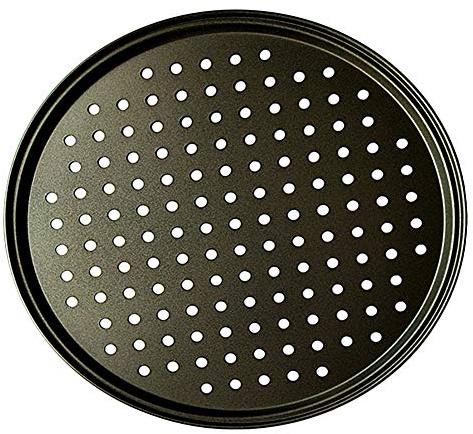 Teglia per pizza, per forno, rotonda, per pizza, pizza, con fori per pizza, antiaderente, per casa, ristorante, cucina, 26 cm