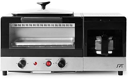 SPT BM-1120B: 3-in-1 Breakfast Maker, Stainless Steel & Black