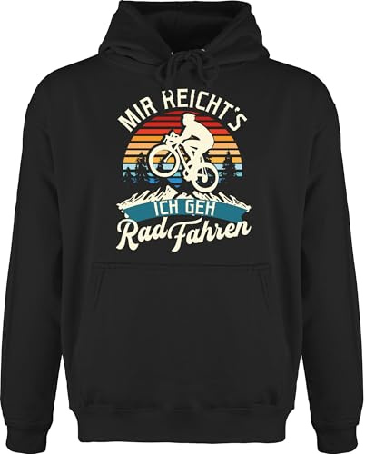 Shirtracer - Hoodie Herren Pullover Männer - Radsport - Mir reichts ich GEH Rad Fahren I Geschenk Radfahren Geschenke
