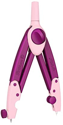 Pelikan griffix Schul-Zirkel, 150mm, mit Ersatzminen, Anspitzer und Spitzenschutz, Sweet Berry, 1 Stück