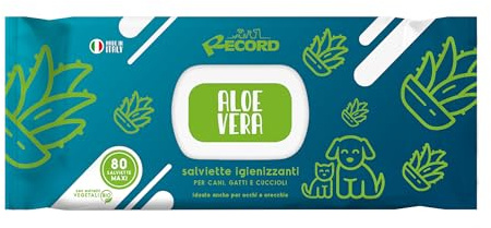 Record Lingettes hygiéniques humides pour chiens et chats. Lingettes pour chien et chat Lot de 80 lingettes pour animaux de compagnie pour poils pattes museau et yeux respectent la peau et le pH.