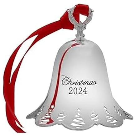 Towle 2024 versilberte durchbohrte Glocke Ornament 45. Auflage