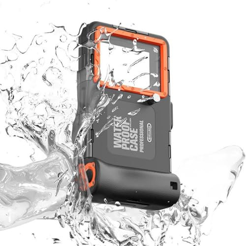 Unterwasser-Schnorchel-Handyhülle,Wasserdichte Schnorchel-Handyhülle - Unterwasser-Foto- und Videogehäuse IP68 wasserdicht,Atmungsaktive wasserdichte Tauchtelefonhülle, Schnorchel-Tauchtelefon für meh