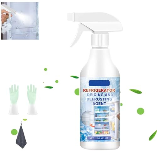 2024 New Defrosting Spray for Fridge Freezer,Fridge Freezer Defrosting Spray,Refrigerator Defrosting Deicer Spray,Refrigerator Cleaner Inside Spray,Quickly Removes Ice Buildup (1, 1pcs)